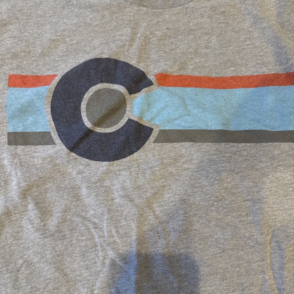 Colorado Alternative Colored Flag T-shirt Size XL - Picture 2 of 5